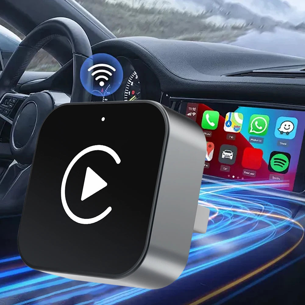 2 IN 1 Wireless Carplay Android Auto Adapter Wired to Wireless carplay Adapter for iPhone Wireless Control Plug & Play Carplay - Smarsty