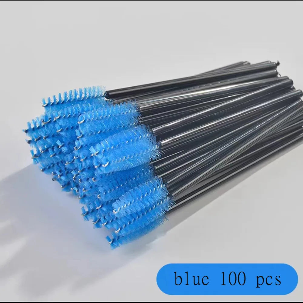 100 Pcs Disposable Eyelash Brushes for Easy Makeup Application - Smarsty