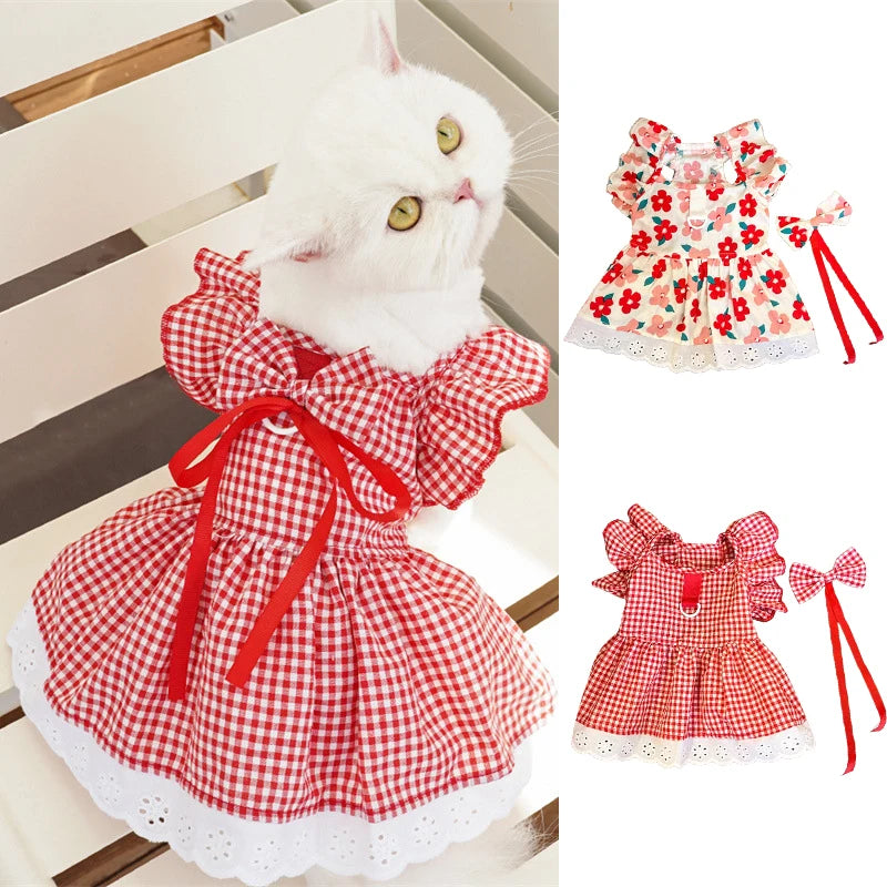 Floral Summer Pet Dress for Dogs and Cats - Smarsty