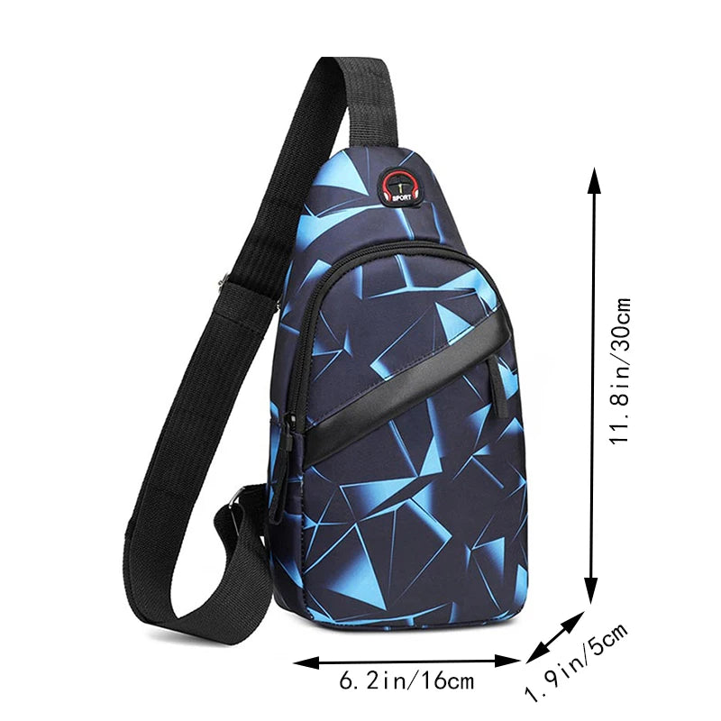 Durable Unisex Camo Sling Pack Crossbody Bag Korean Style - Smarsty