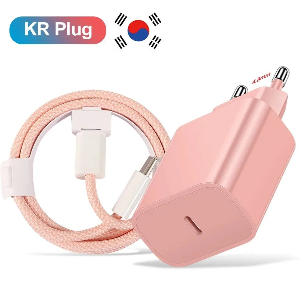 20W USB C PD Charger For iPhone15 GalaxyS23 Fast Charge - Smarsty