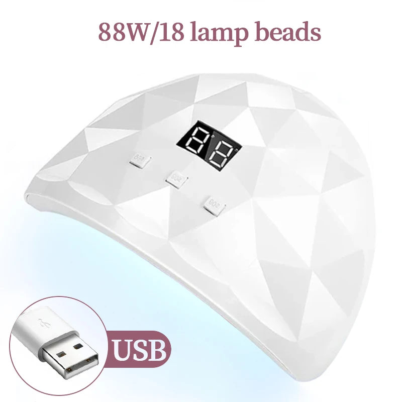 LULAA 88W Nail Dryer Lamp With Eye Protection - Smarsty