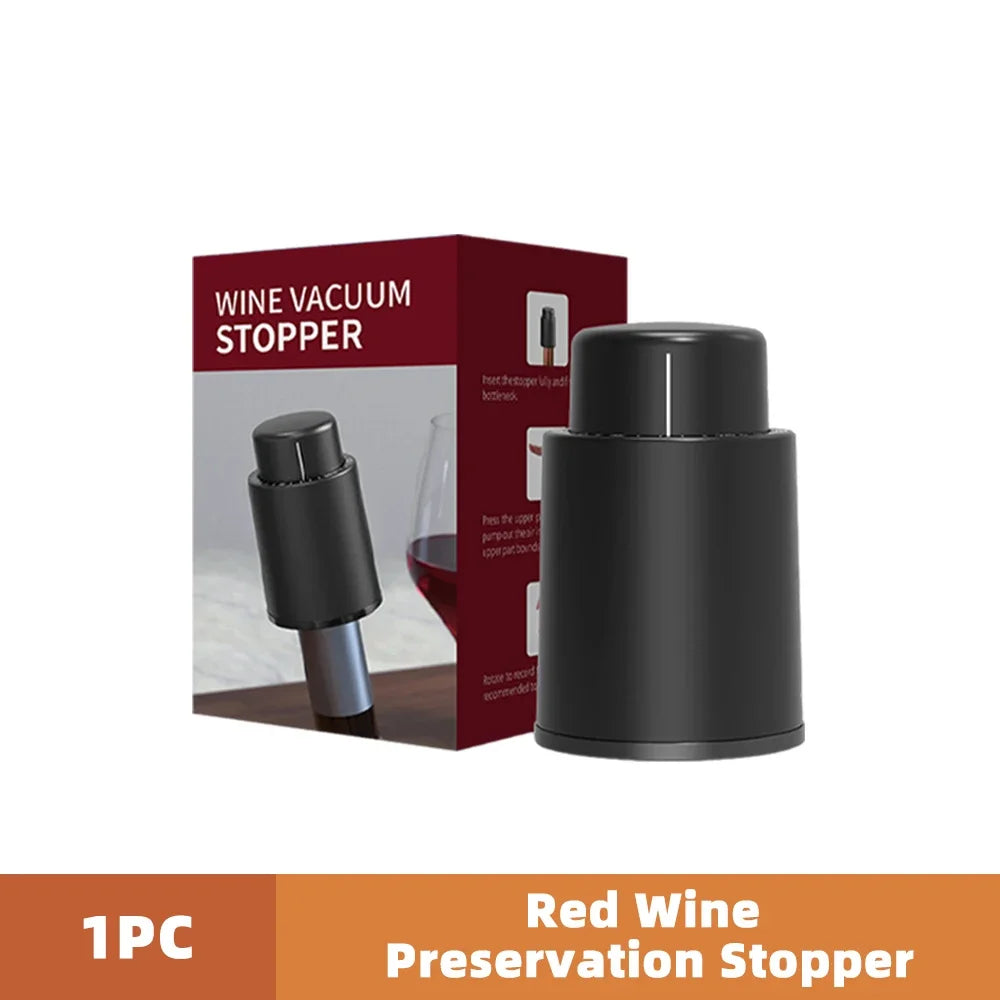 Vacuum Wine Bottle Stopper With Sealed Storage - Smarsty