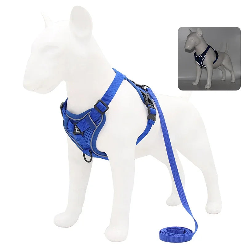 No Pull Adjustable Dog Harness and Leash Set - Smarsty