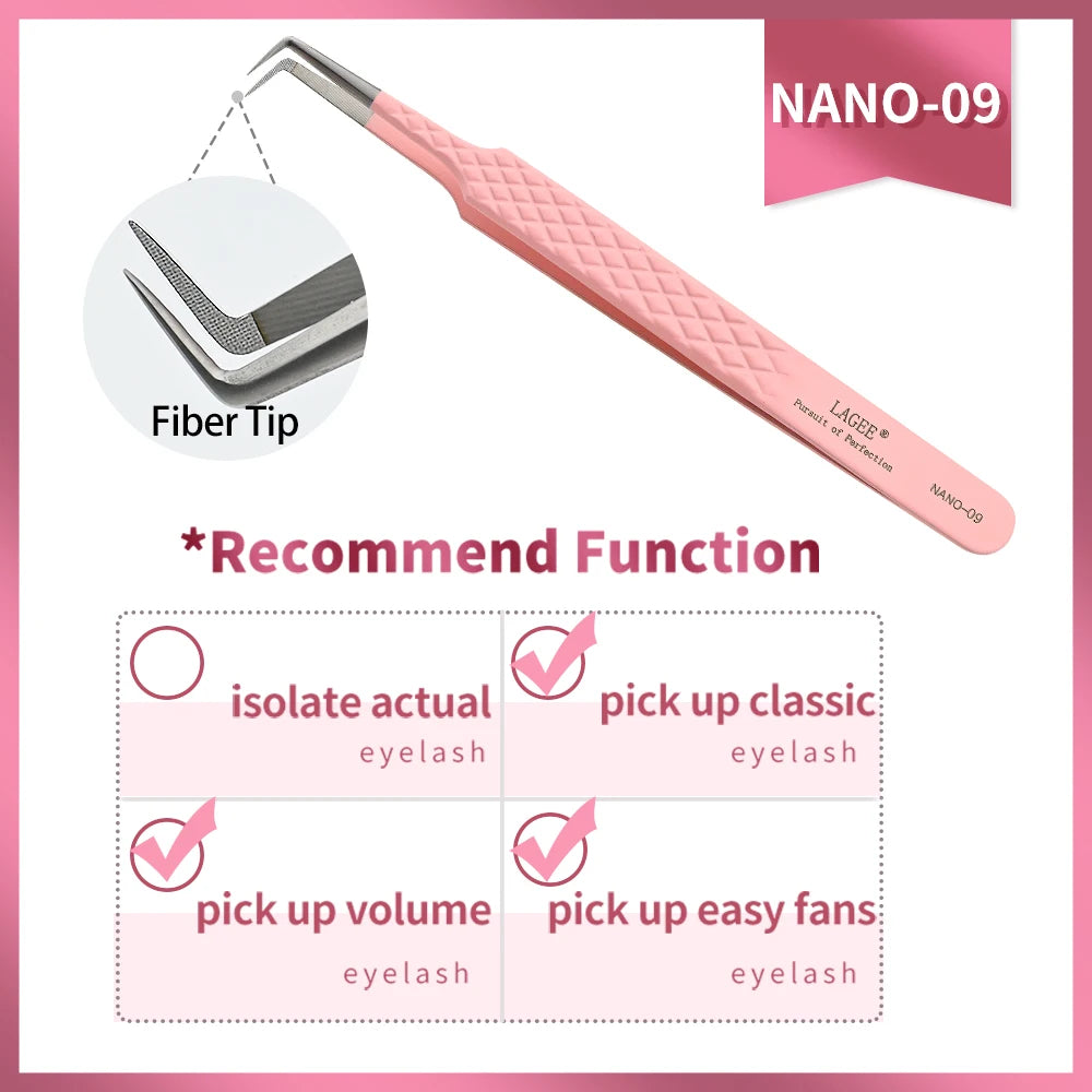 LAGEE Precision Lash Extension Tweezer with Nano Technology - Smarsty