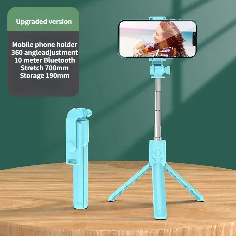 Selfie Stick Wireless Tripod Stand with Light Bluetooth Remote Extendable Tripod for iPhone Mobile Phone Tiktok Live Streaming - Smarsty