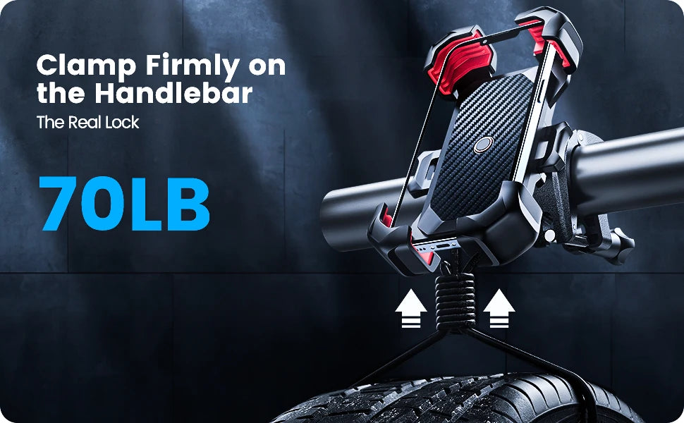 Universal Bike Phone Holder 360 Degree Rotation Shockproof - Smarsty