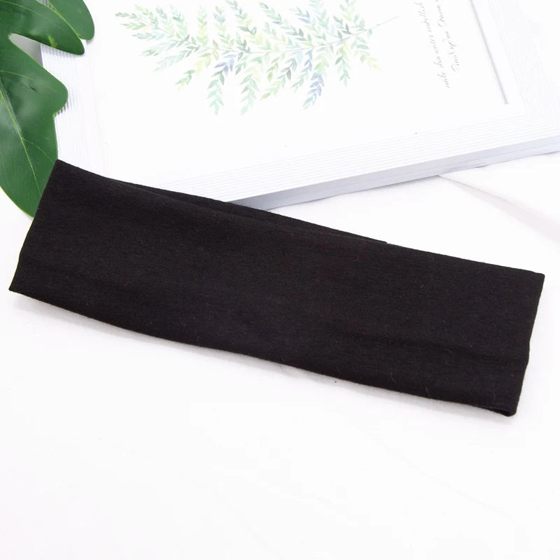 Cotton Stretch Headband For Women Men Comfortable Workout - Smarsty