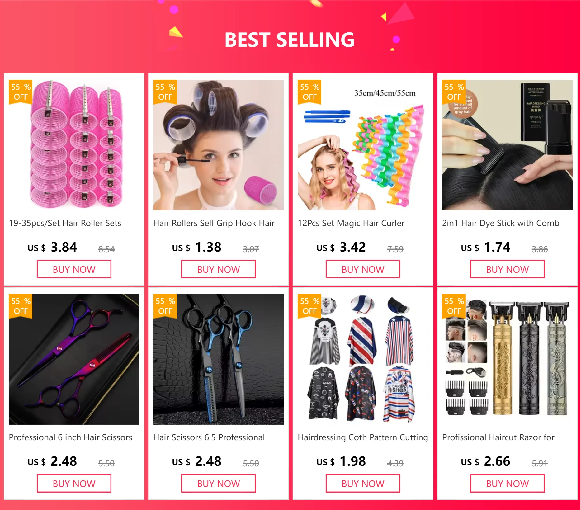 Heatless Hair Roller Set for Effortless Curls - Smarsty
