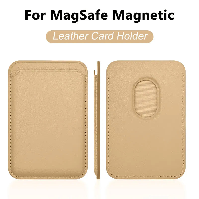 MagSafe Leather Wallet Case With Card Holder For iPhone - Smarsty