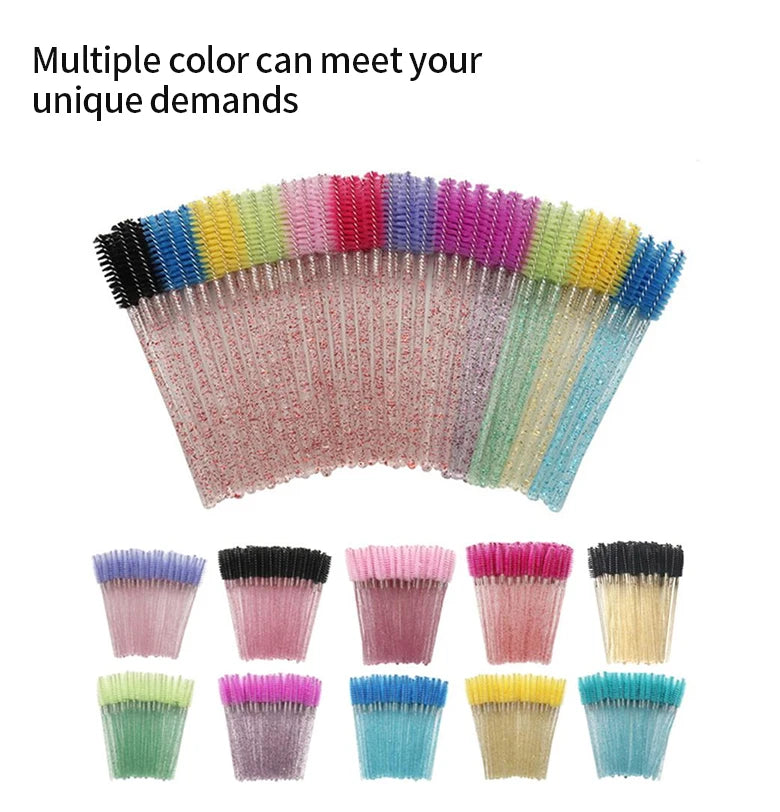 Crystal Disposable Mascara Wands for Hygienic Application - Smarsty
