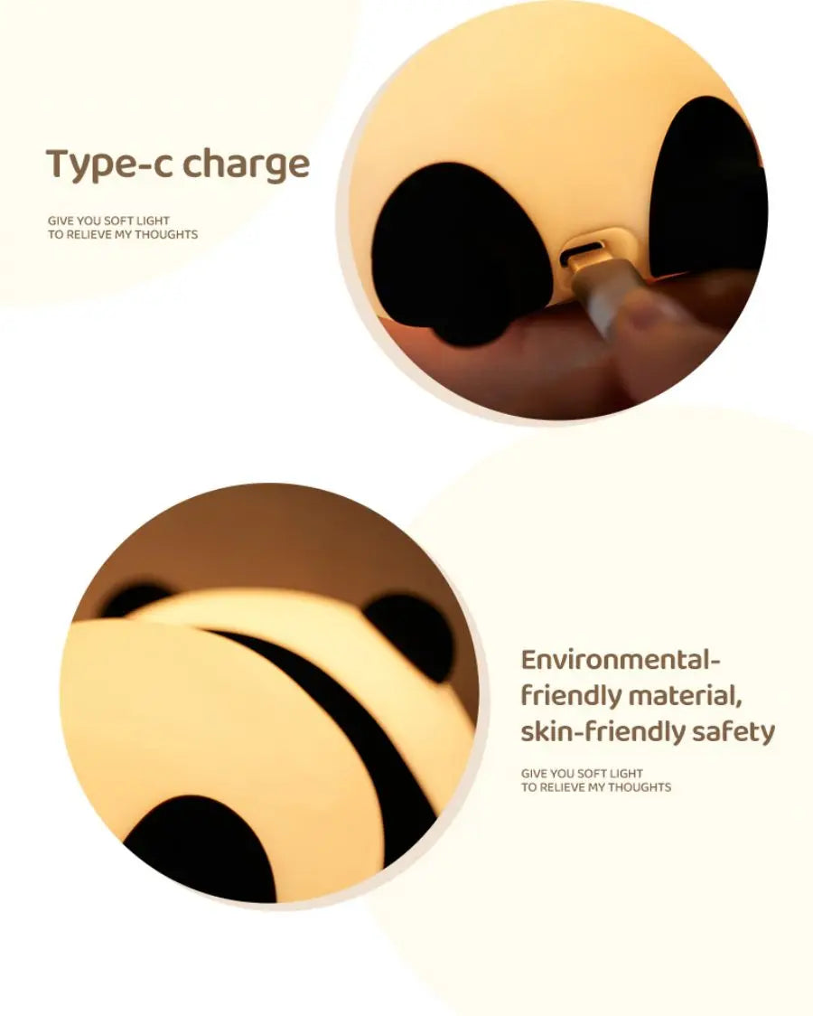 Cute Silicone LED Night Light for Kids Bedroom - Smarsty
