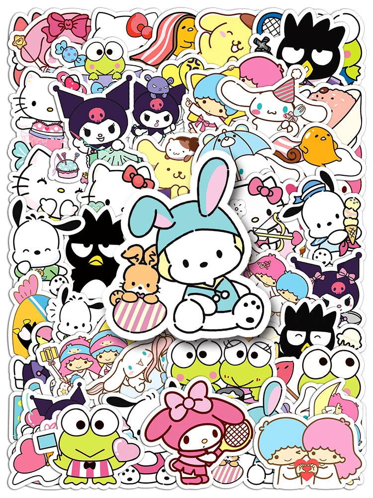 MINISO Cute Sanrio Family Stickers for DIY Projects - Smarsty