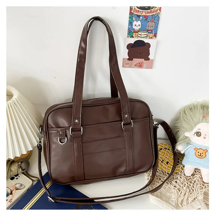Japanese Style JK Bag Women PU Leather Crossbody Bag - Smarsty