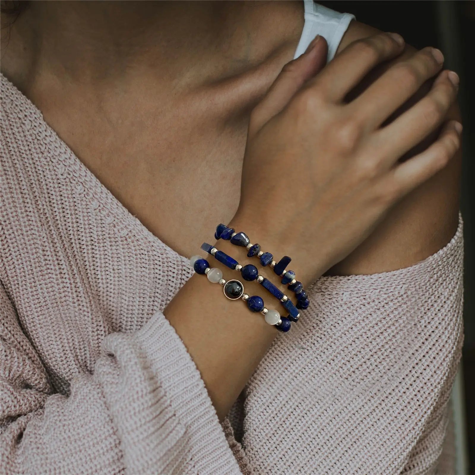 Amethyst Healing Bracelet Set for Weight Loss and Meditation - Smarsty
