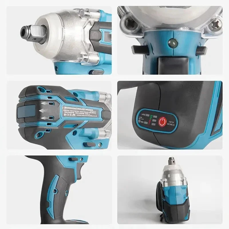 Cordless Rechargeable Electric Wrench with 320N.m Torque - Smarsty