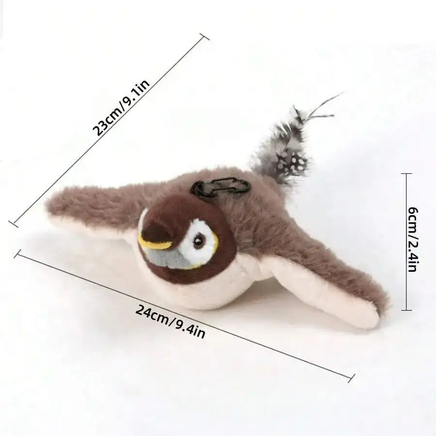 Electric Interactive Cat Toy with Rechargeable Flapping Bird - Smarsty