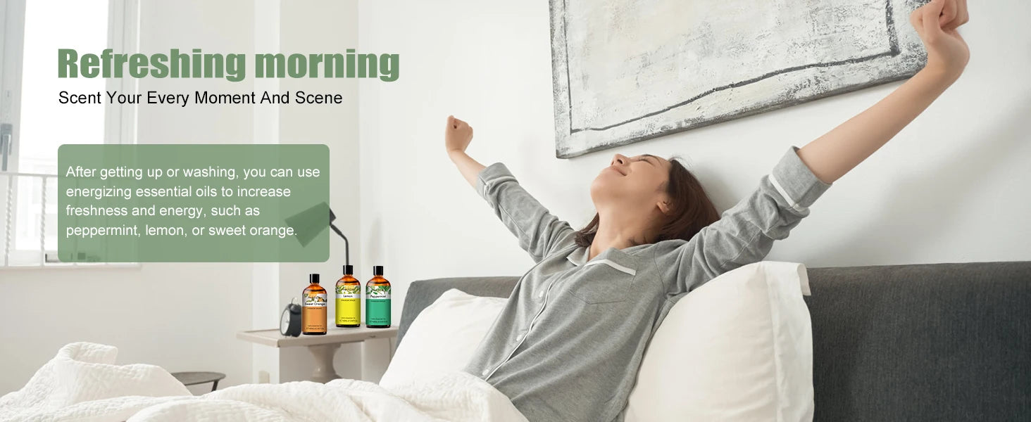 PHATOIL 100ml Essential Oil Set for Aromatherapy Diffusers - Smarsty