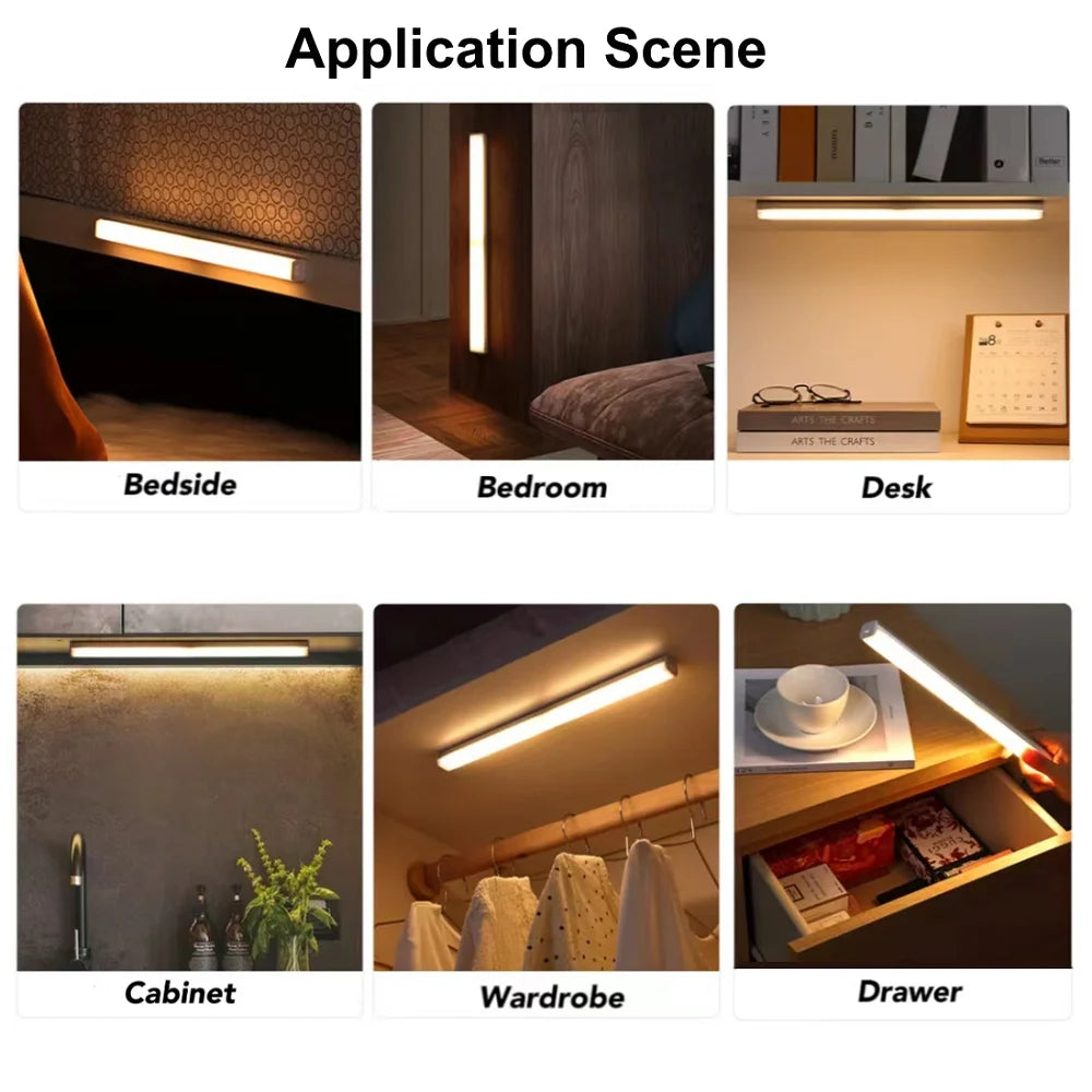 USB Rechargeable Motion Sensor LED Night Light Bar - Smarsty