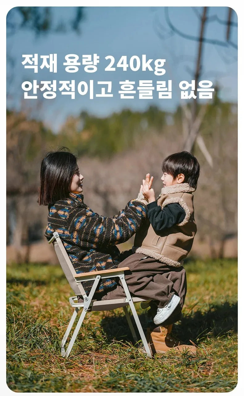 Naturehike Camping Chair Portable Folding Kermit Chair High Load Foldable Travel Wood Chair Outdoor Picnic Relax Fishing Chair