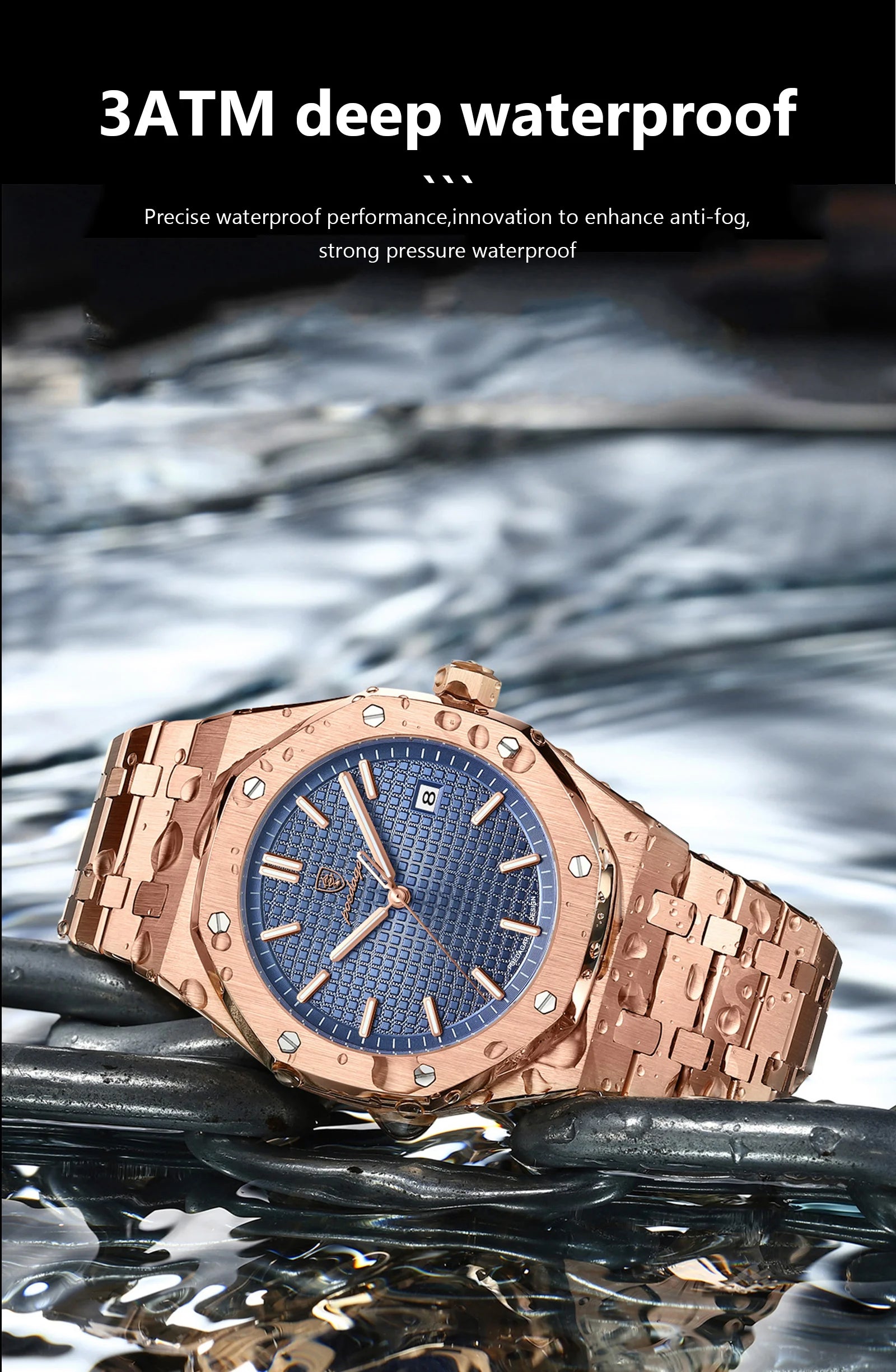 Luxury Waterproof Quartz Wristwatch for Men - Smarsty