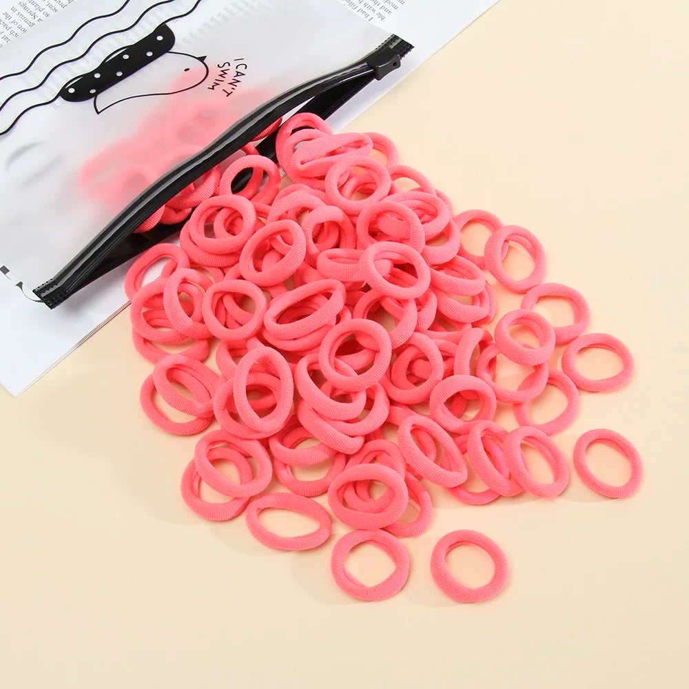 50 Pack Seamless Hair Ties Gentle No Damage Elastic - Smarsty