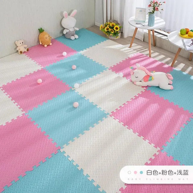16pcs Foam Baby Play Mat Puzzle Mat Kids Interlocking Exercise Tiles Rugs Puzzle Floor Tiles Toy Carpet Soft Carpet 30*30*1cm by Smarsty