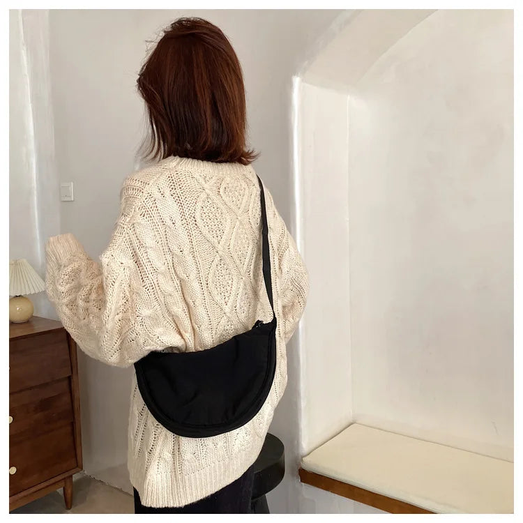Casual Nylon Crossbody Bag for Women Large Capacity - Smarsty