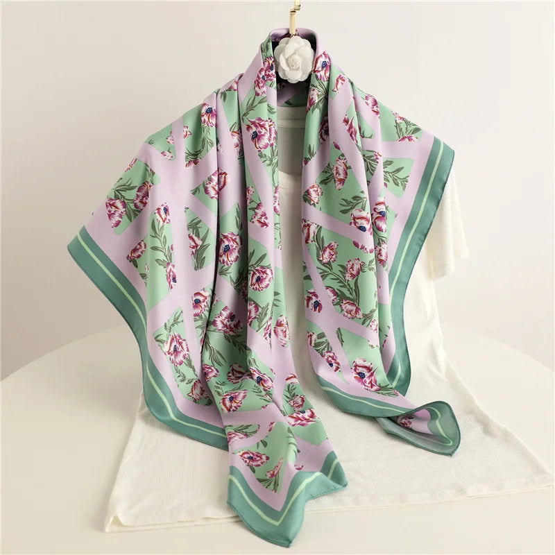 Luxury Women's Spring Scarf Soft Polyester Shawl - Smarsty