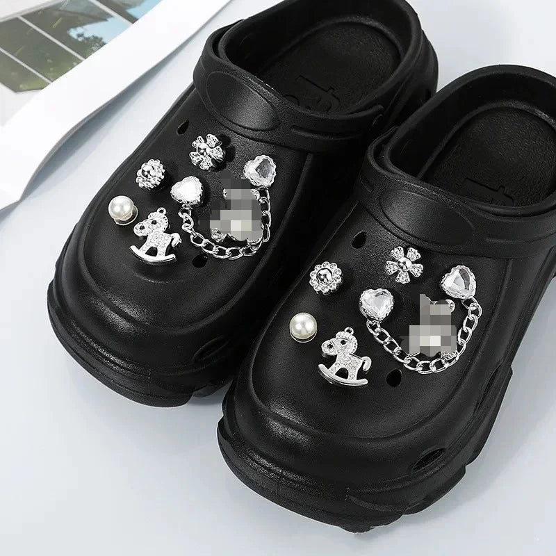 Shoe Charms for DIY Colored Diamond Crystal Shoe Buckle Decoration for Shoe Charm Accessories Kids Party Gift Shoes Decorations - Smarsty