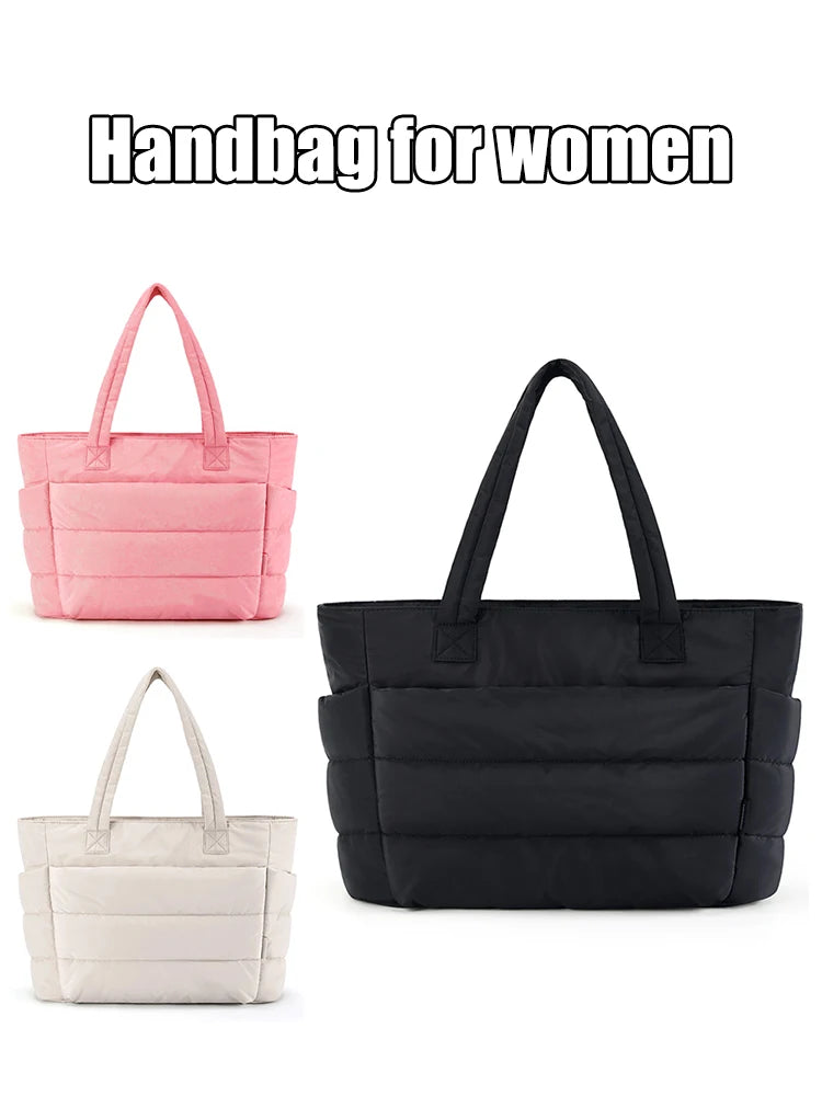 Large Capacity Women Tote Bag Lightweight Fluffy Travel - Smarsty