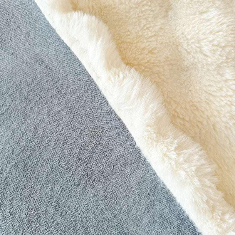 Double-Layer Rabbit Fur Blanket for Comfortable Summer Use - Smarsty