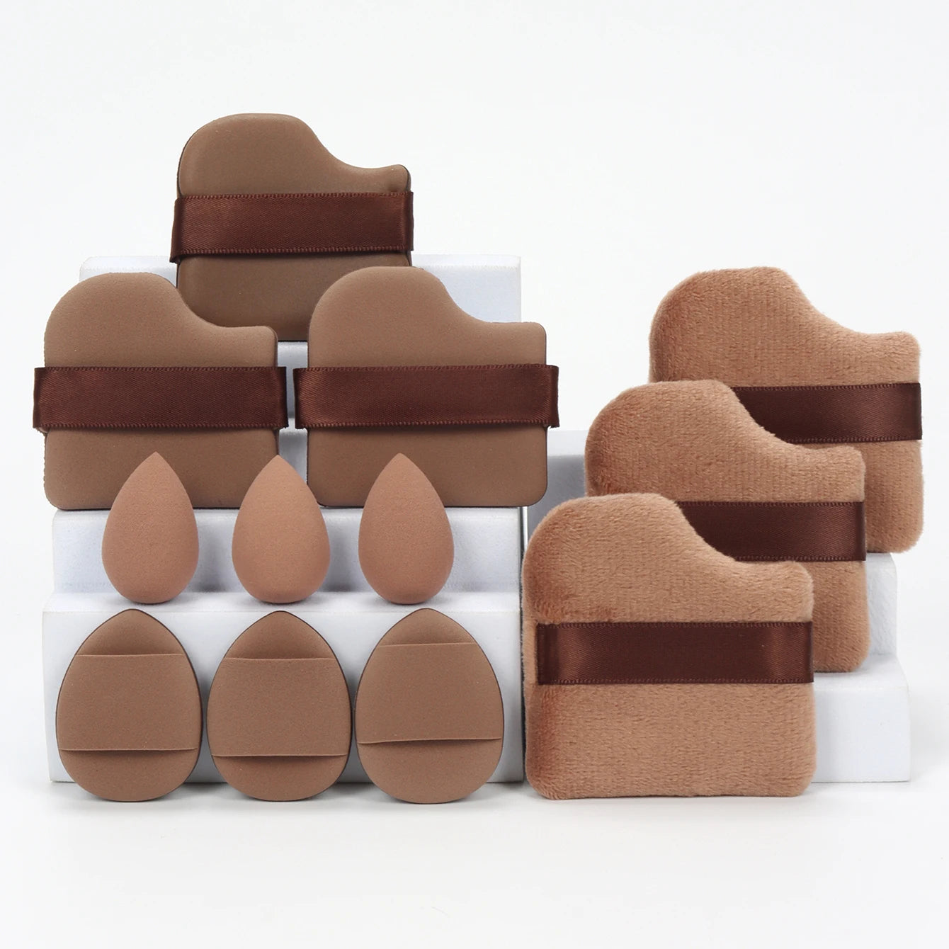 12-Piece All-Purpose Makeup Sponge Set for Flawless Application - Smarsty