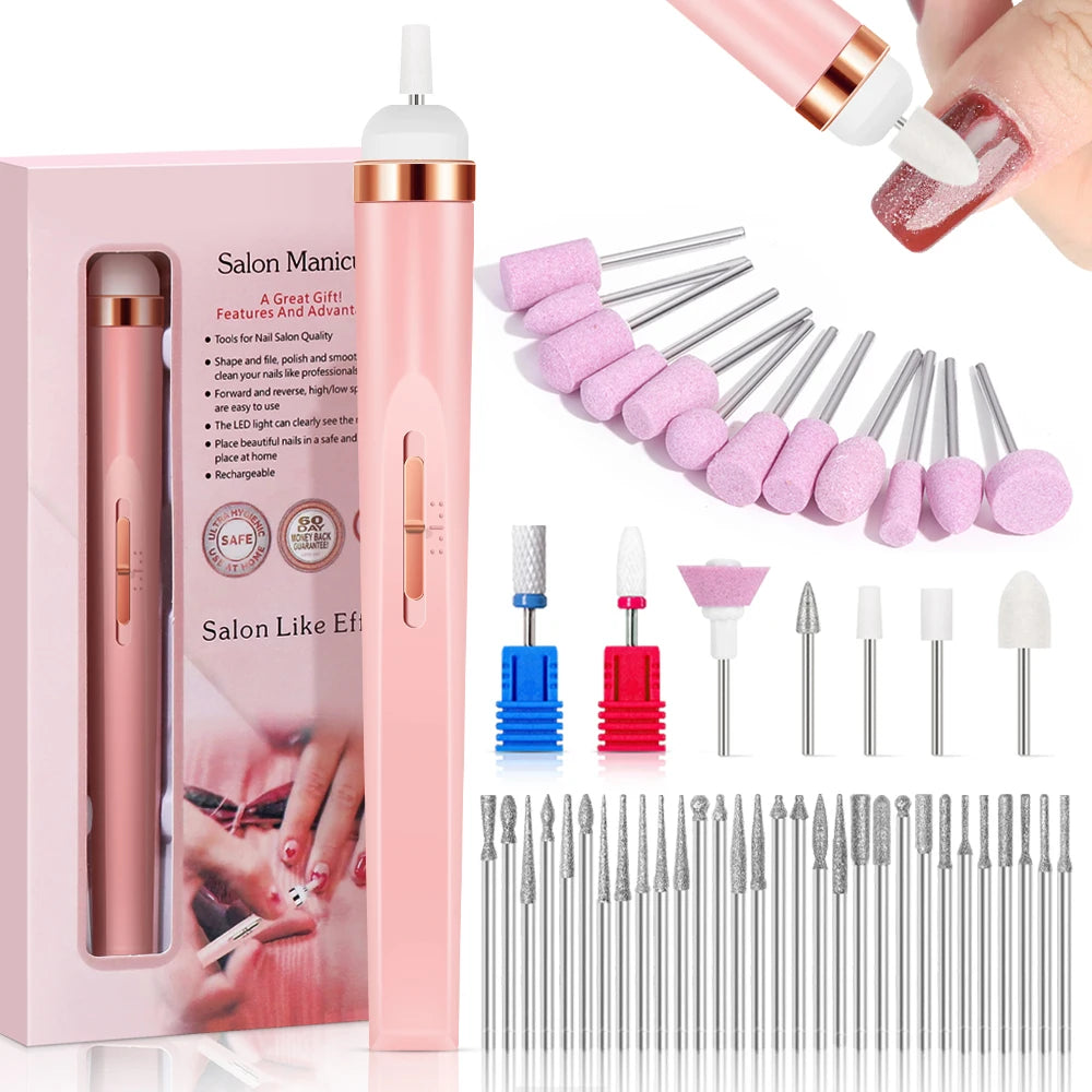Portable Electric Nail File with 4 Speed Options - Smarsty