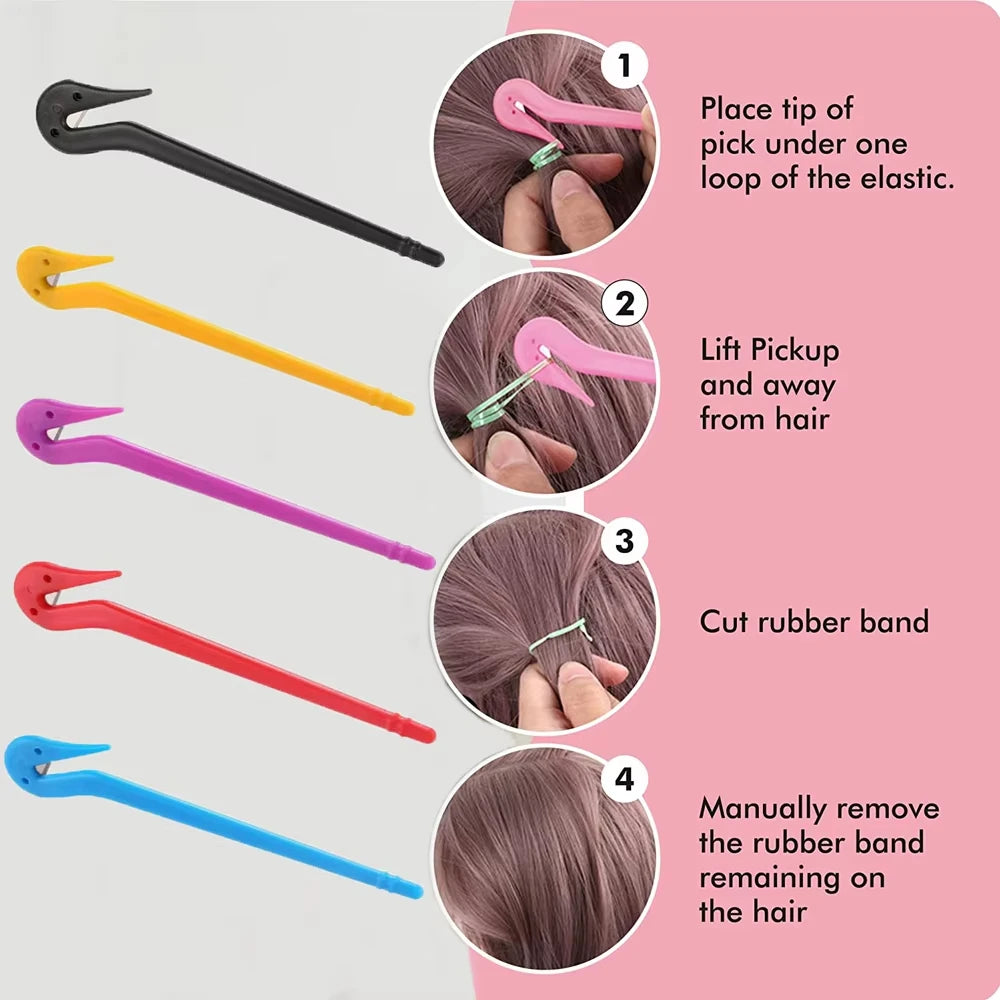 Disposable Elastic Hair Band Cutter Tool for Easy Ponytail Removal - Smarsty