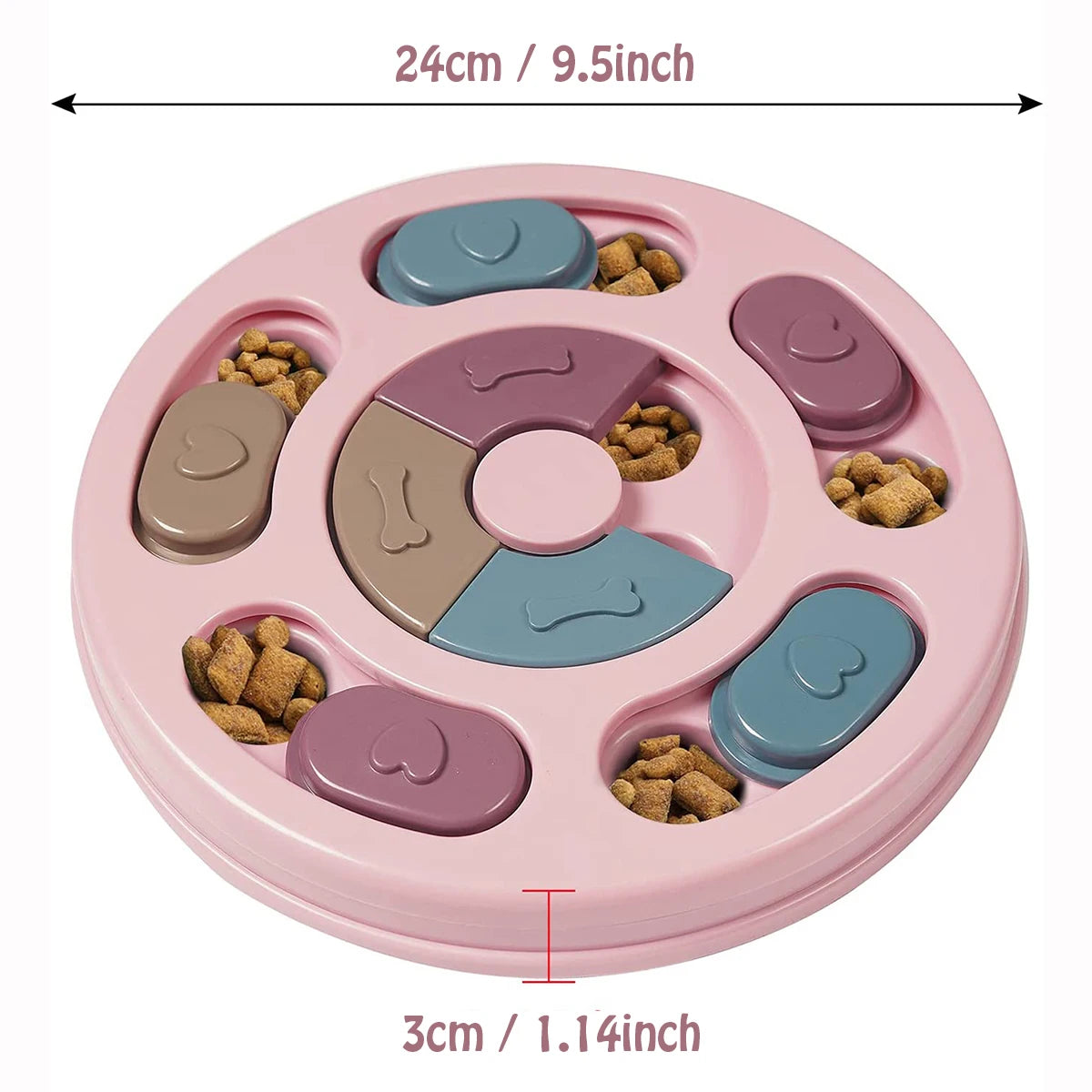 Interactive Dog Food Hiding Bowl for Boredom Relief - Smarsty