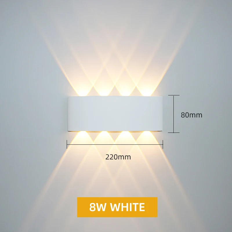 Waterproof Aluminum LED Wall Lamp for Indoor and Outdoor Use - Smarsty