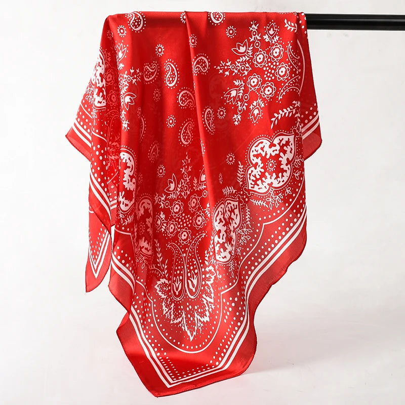 Elegant Silk Floral Hairbands and Neck Scarves - Smarsty