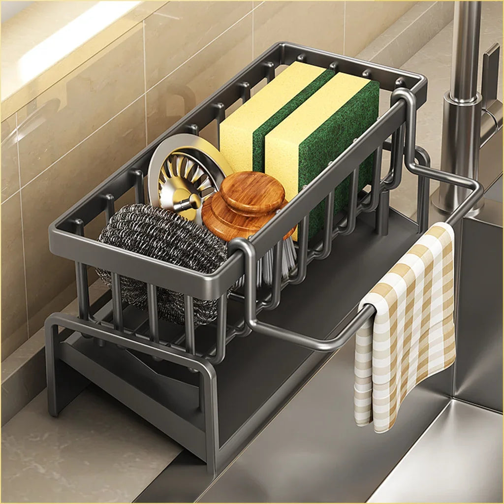 No-Punch Kitchen Shelf Drainage Rack for Easy Storage - Smarsty