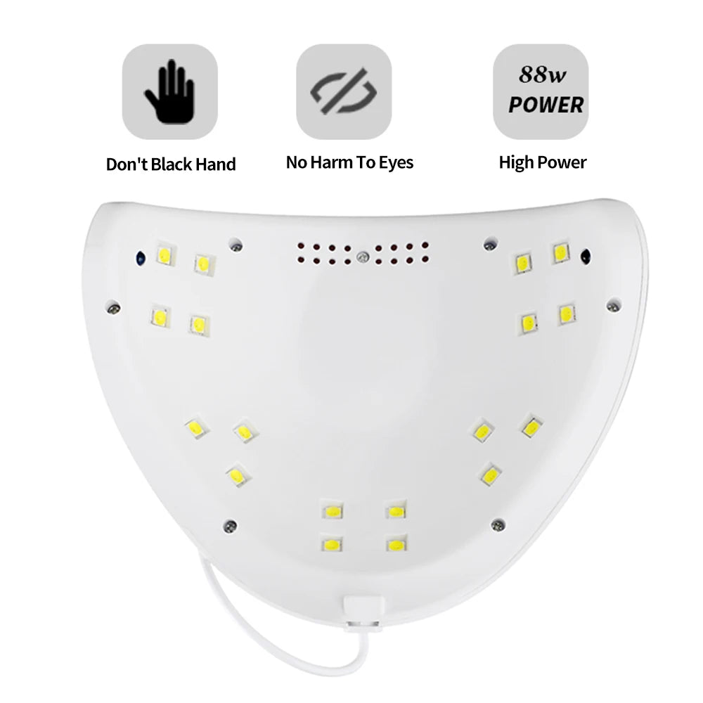 LULAA 88W Nail Dryer Lamp With Eye Protection - Smarsty