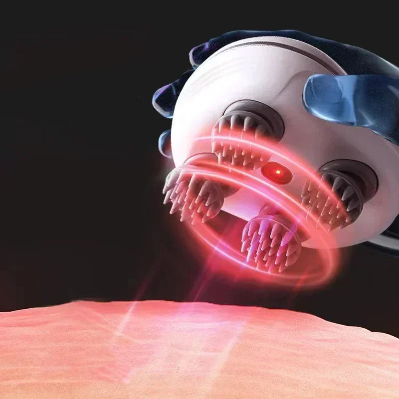 Electric Scalp Massager With Red Light Therapy - Smarsty