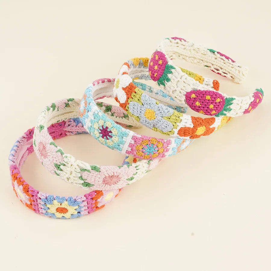 Knitted Headband Bohemian Handmade Summer Seaside Cotton - Smarsty