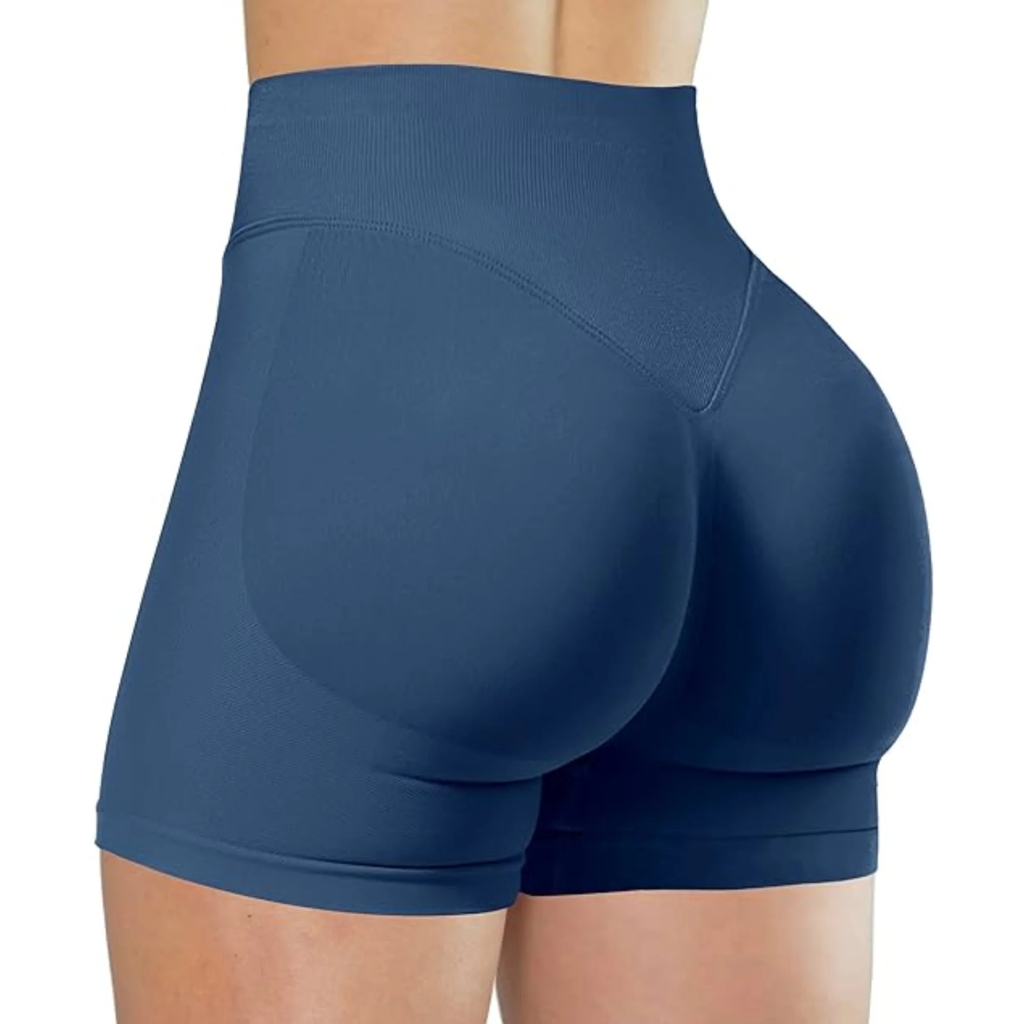 Summer High Waisted Yoga Shorts Fashionable and Sexy Running Fitness Pants Solid Color Yoga Leggings Customizable labels - Smarsty