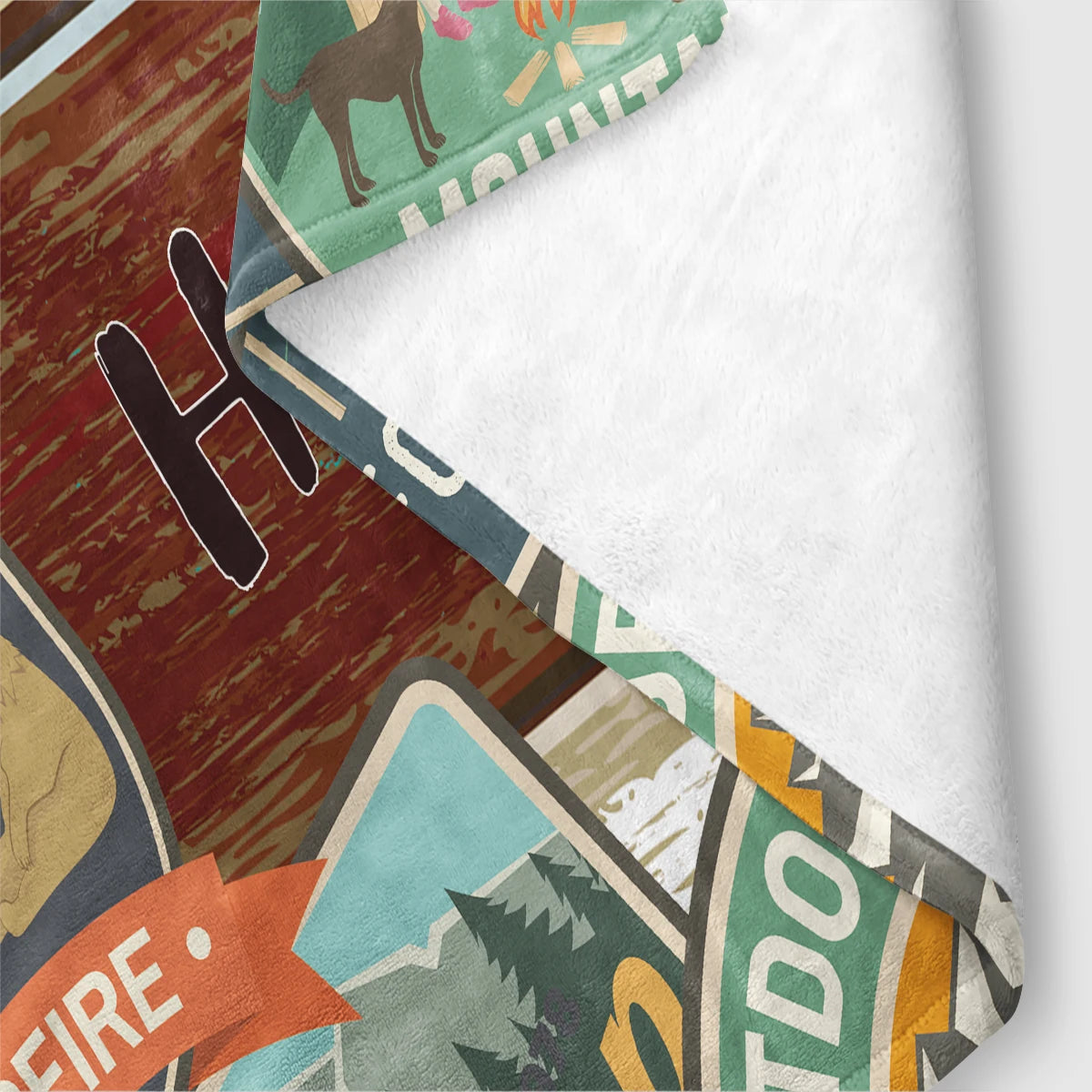 Cozy Camper Pattern Plush Blanket for Travel and Home - Smarsty