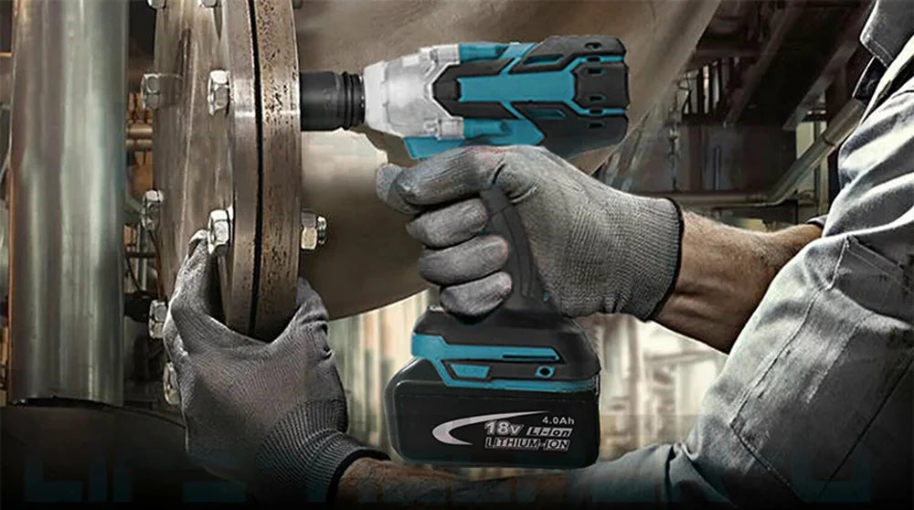 Cordless Brushless Impact Wrench with Toolbox Set - Smarsty