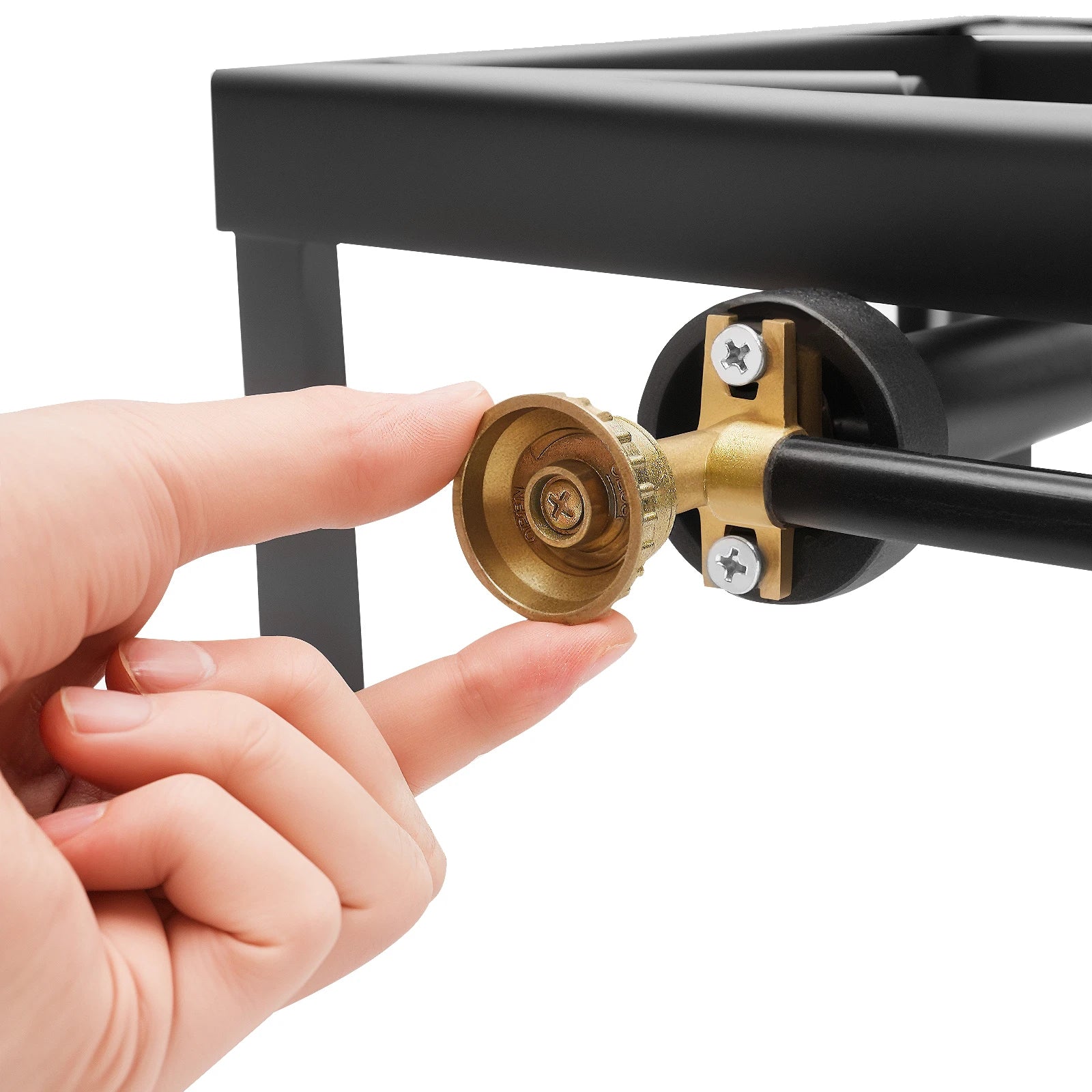 8000W Portable Double Burner Outdoor Gas Stove Propane Cooker with Adjustable 0-10Psi Regulator Hose for Patio Camping, BBQ