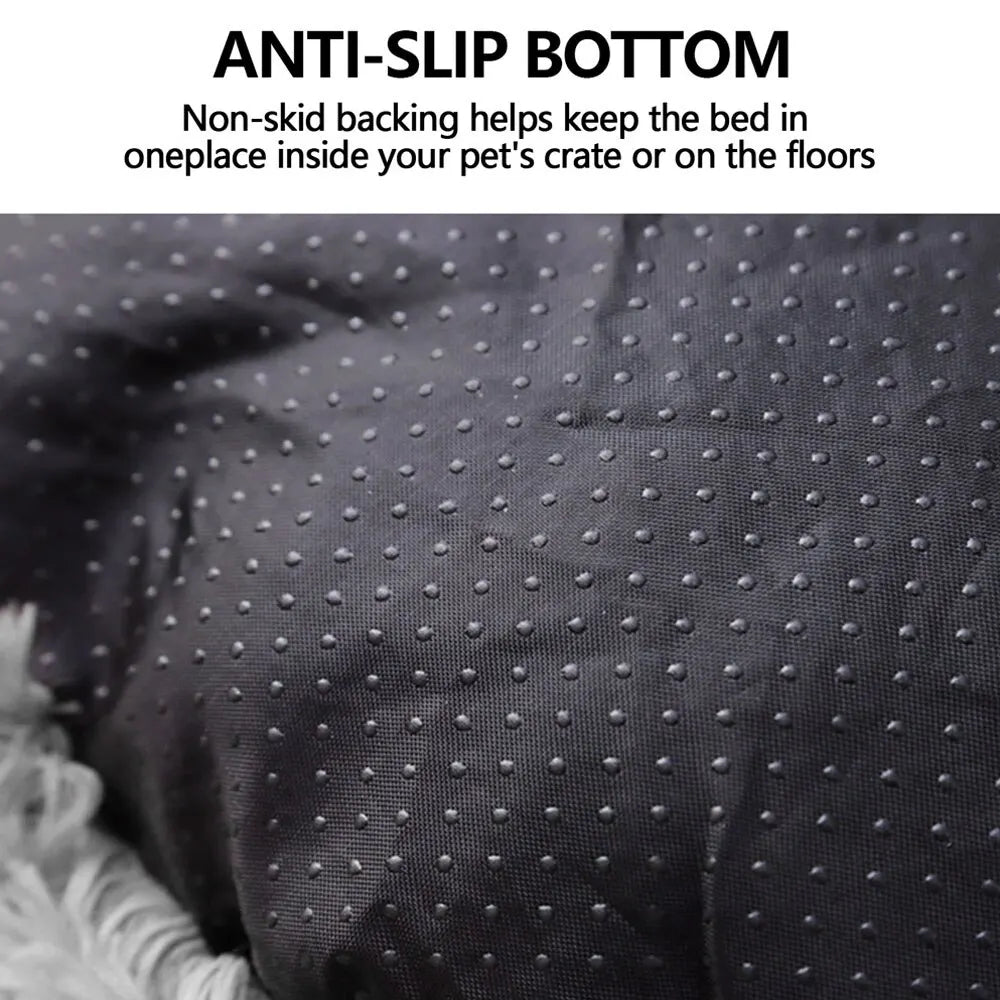 Warm Plush Cat Bed with Soft Cushion for Comfort - Smarsty