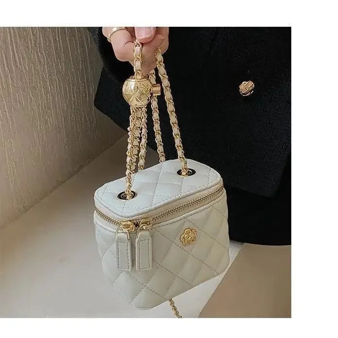 Mini Shoulder Bag Crossbody With Camellia Chain Box - Smarsty