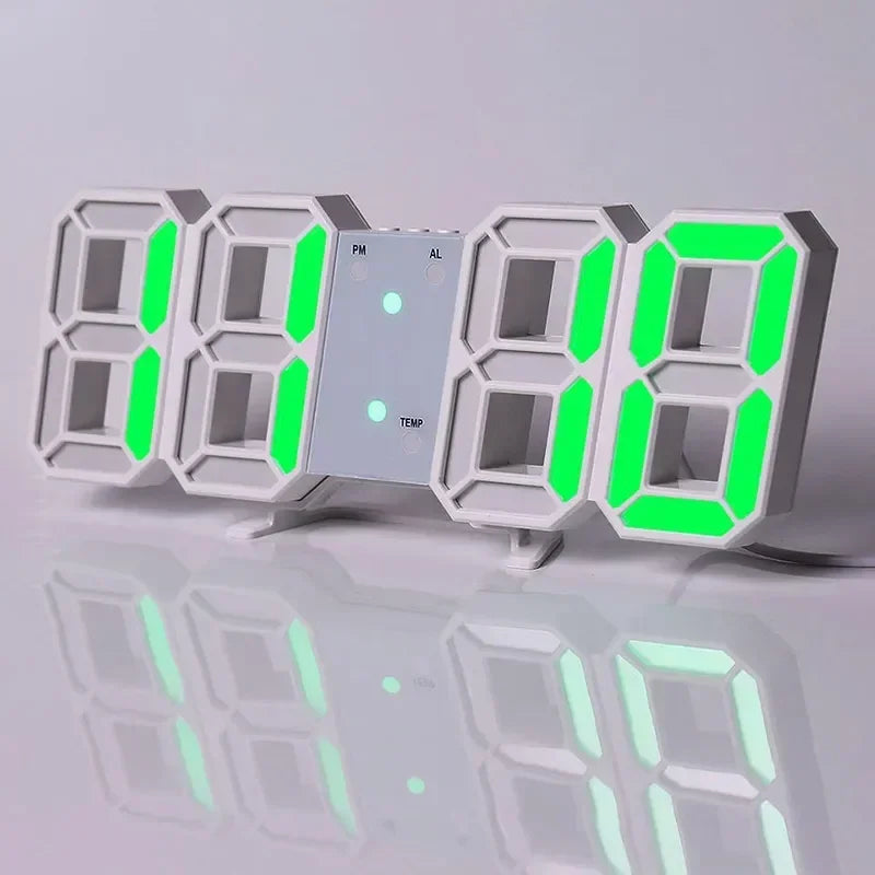 Digital Wall Clock with Alarm for Modern Home Decor - Smarsty