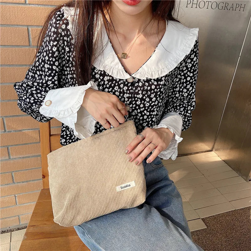 Fashion Women Sweet Cosmetic Bags Makeup Large Purse Bag Zipper Pouch Daily Outdoor Activities Travel Organiser - Smarsty